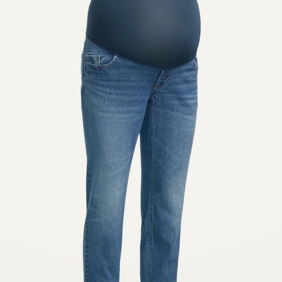 NWT: old navy Maternity Full Panel Boyfriend Straight Jeans (0 short) $70 CAD - Picture 2 of 15